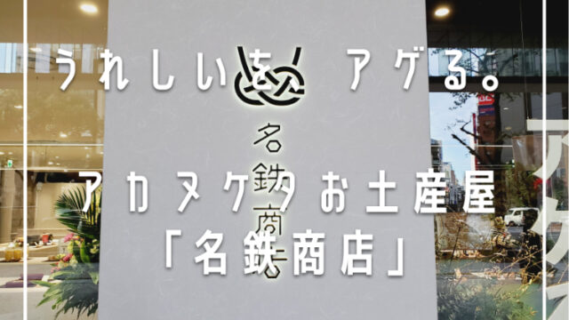 【12月1日OPEN！】アカヌケタお土産屋「名鉄商店」へ行ってきました♪